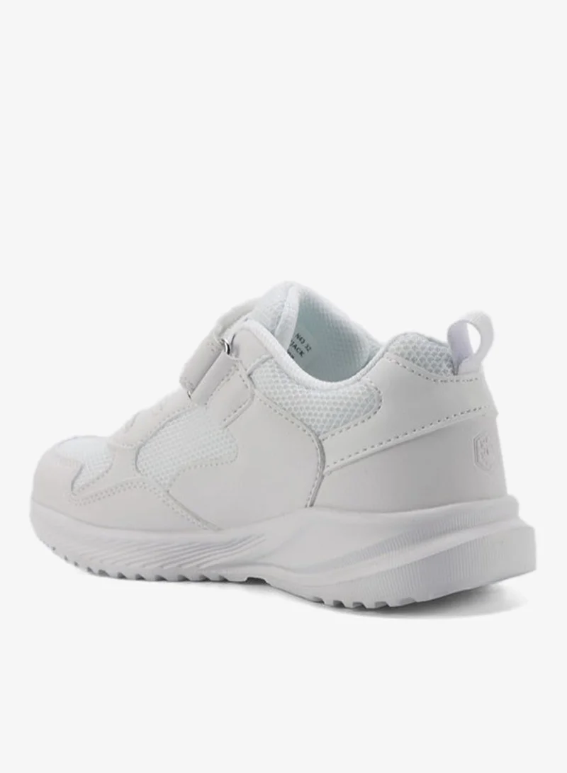 Lumberjack  Unisex Kids School Shoes White Hook & Loop Strap Lightweight Sports School Sneakers for Boys & Girls  | Best Price UAE