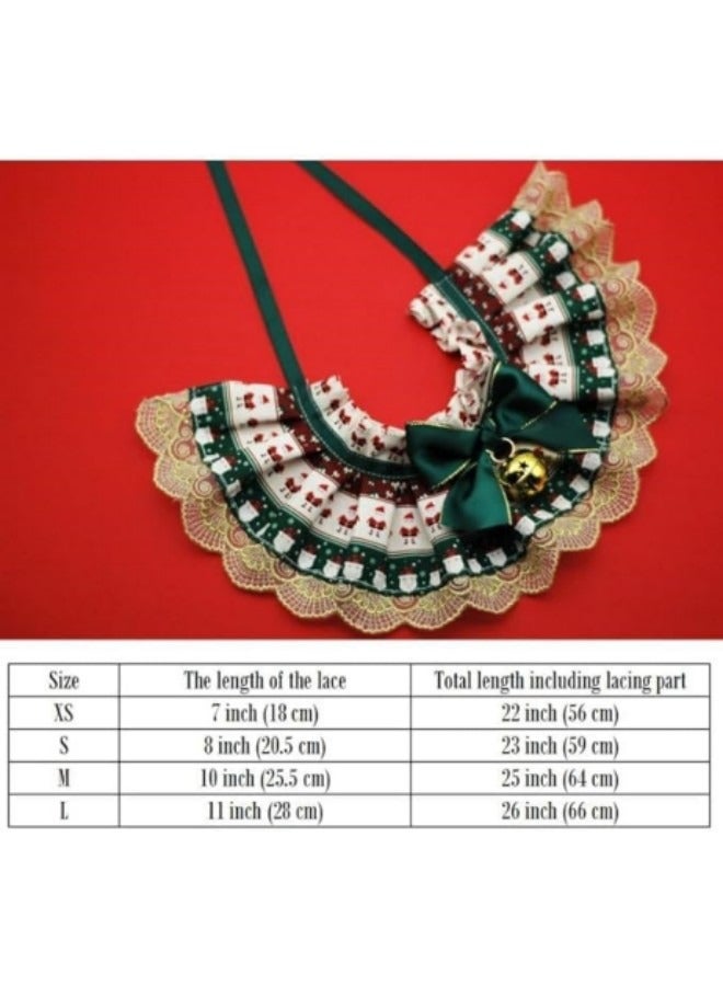 GGEROU Festival Pet Costume for Dogs Cat,Dog Cat Bowtie Bib Scarf Pet Saliva Towel,Bell - Image 4
