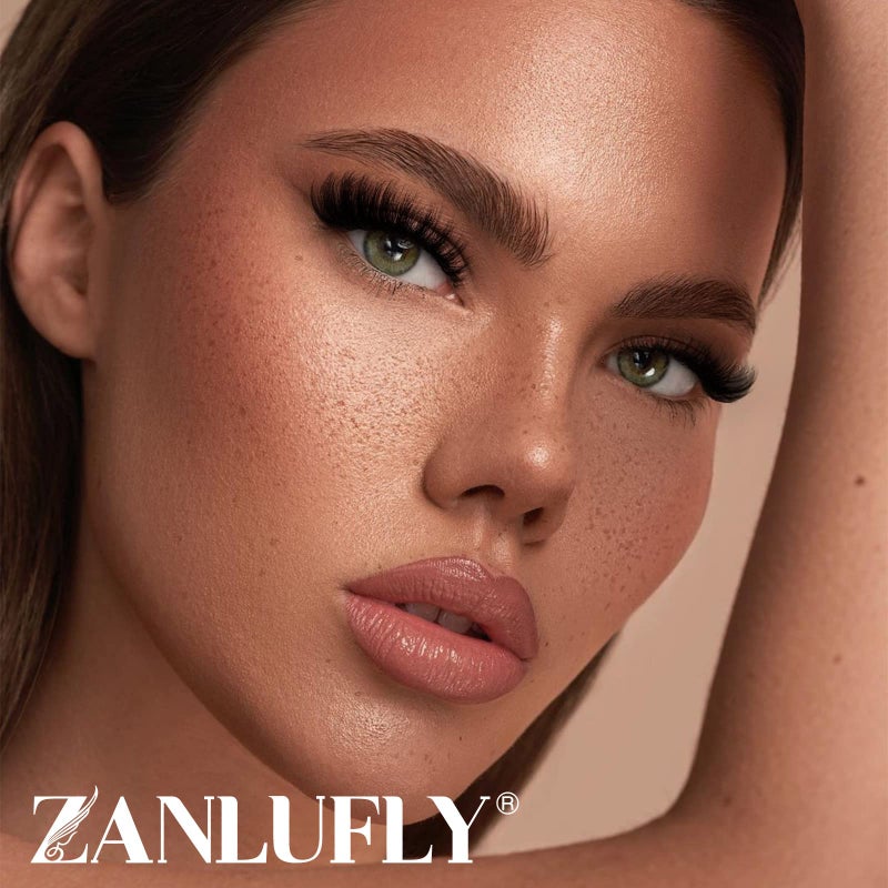 zanlufly False Eyelashes Russian Strip lashes Cat Eye Eyelashes Faux Mink Lashes Fox Eye volume Dramatic Fake Lashes Look Like Extension Eyelashes Long Strip Wispy Lashes14 Pairs - Image 5