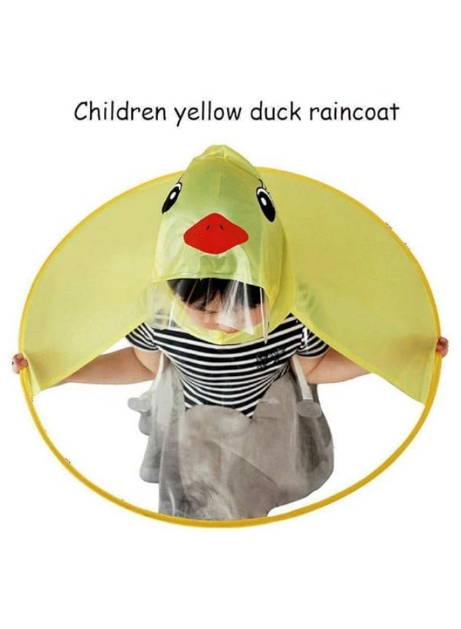 إم مياويان معطف واق من المطر للأطفال على شكل بطة صفراء صغيرة وقبعة ومظلة للأولاد والبنات معطف واق من المطر للأطفال الصغار - Image 5