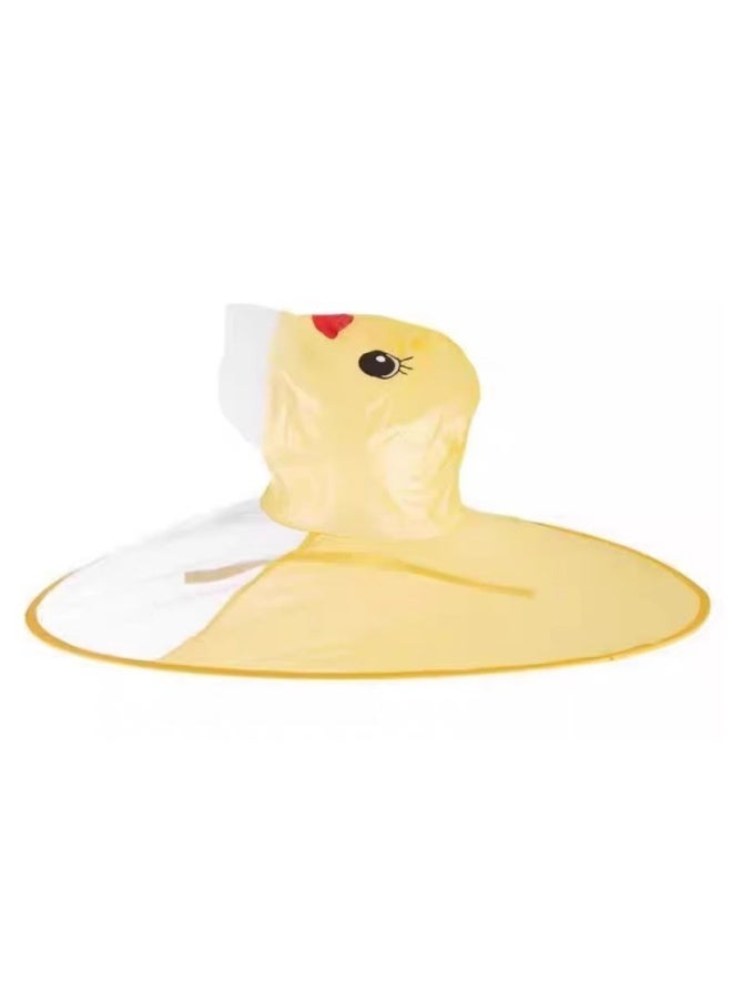 إم مياويان معطف واق من المطر للأطفال على شكل بطة صفراء صغيرة وقبعة ومظلة للأولاد والبنات معطف واق من المطر للأطفال الصغار - Image 2