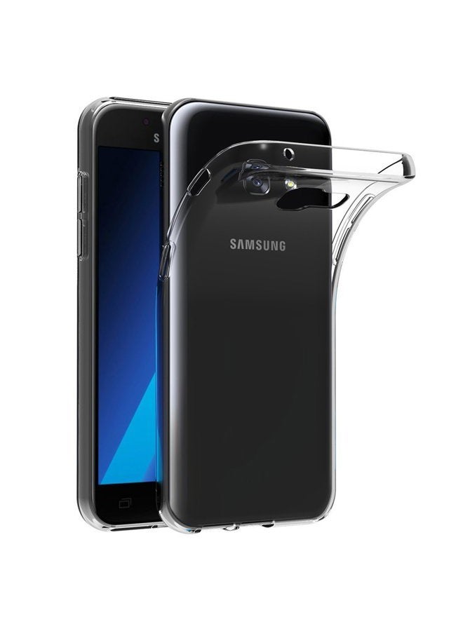 حافظة لهاتف سامسونج جالاكسي J7 برايم / جالاكسي أون7 (2016) / جالاكسي أون نكست (5.5 بوصة) من TPU ناعم مطاطي جل شفاف مع غطاء خلفي مرن - Image 1