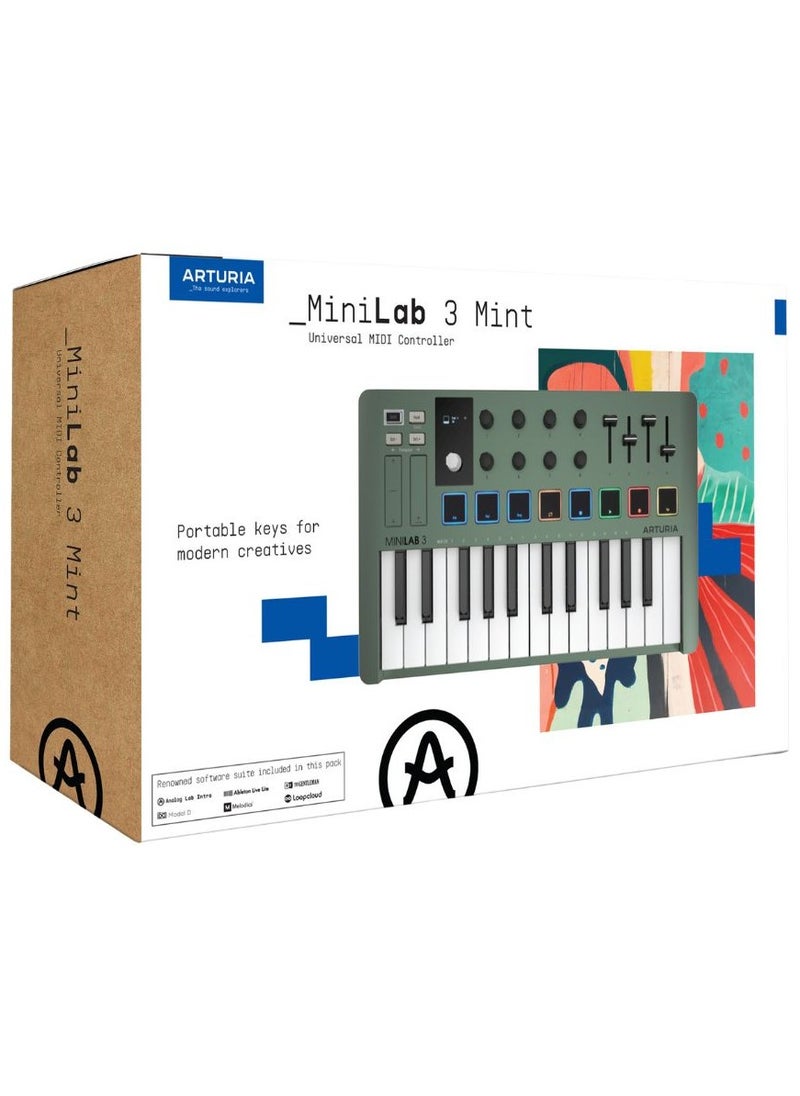 Arturia - Arturia MiniLab MK3 25-key Midi Keyboard Controller – Mint Edition - Image 1