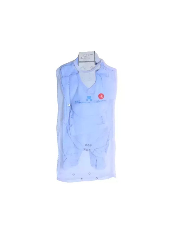 إيسينشيال طقم هدايا أساسيات المواليد الجدد (سليب سوت وبودي سوت) للأطفال من عمر 3-6 أشهر - مجموعة ملابس رضع كاملة من القطن الناعم المسامي باللون الأزرق السماوي - Image 3