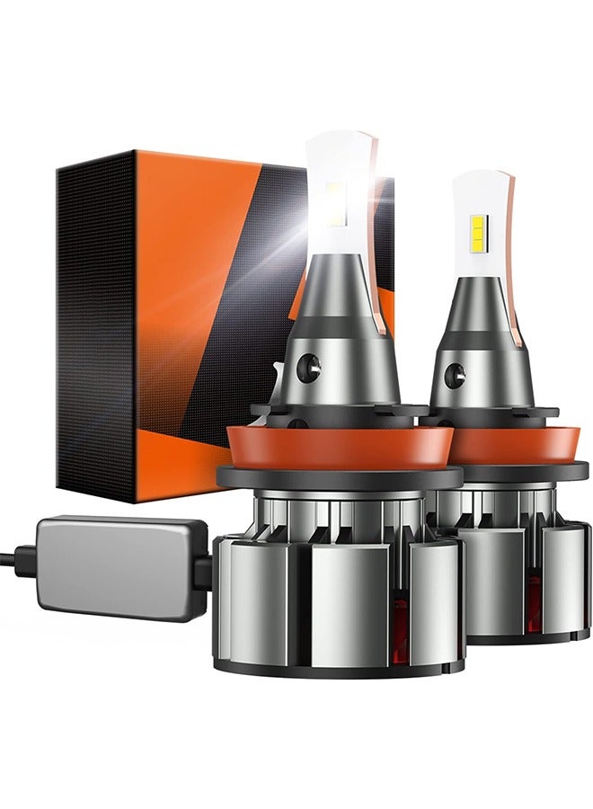 عام مجموعة مصابيح كهربائية 9005 9006 2024 مطورة، 800% 48000LM فائقة السطوع L2 9005/HB3 9006/HB4 مجموعة لمبات إضاءة Hi/Lo مع مروحة تبريد 15000 دورة في الدقيقة، 5 دقائق للتوصيل والتشغيل، حزمة من 2 - Image 1