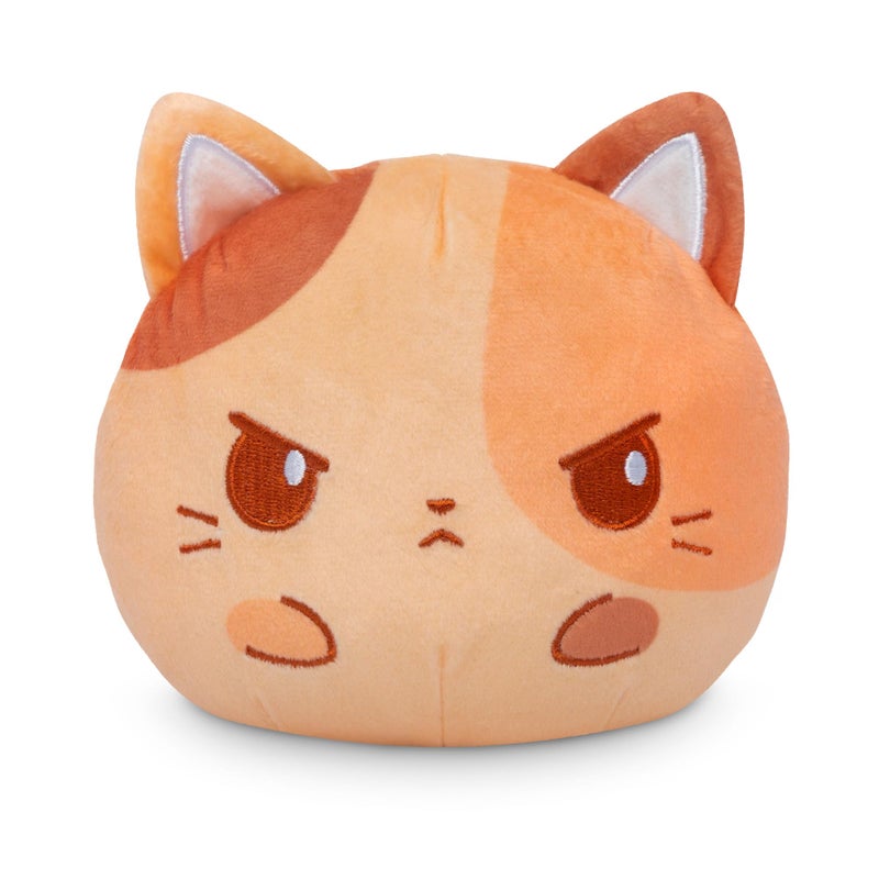 TeeTurtle Reversible Latte Cat Scented Plushie - 4-Inch Two-Sided Flip Plush Toy with Embroidered Details - Cute Mini Collectible Plush for Kids, Teens, and Adults - Image 2
