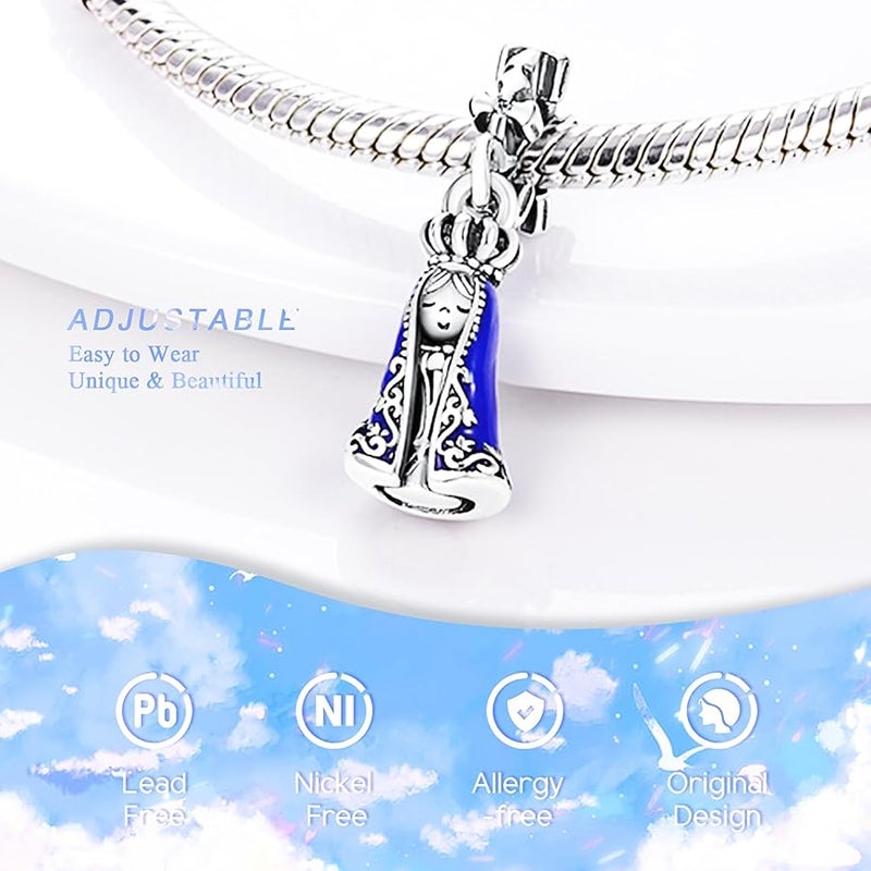 NUJIFFY 925 Sterling Silver Charms Beads for Bracelets & Necklaces, Dream Catcher Star Moon Sun Evil Eye Pendants, Boho Style Feather Shaped Retro Vitality Charm for Bracelets, Gifts Jewelry for Women Men - Image 5