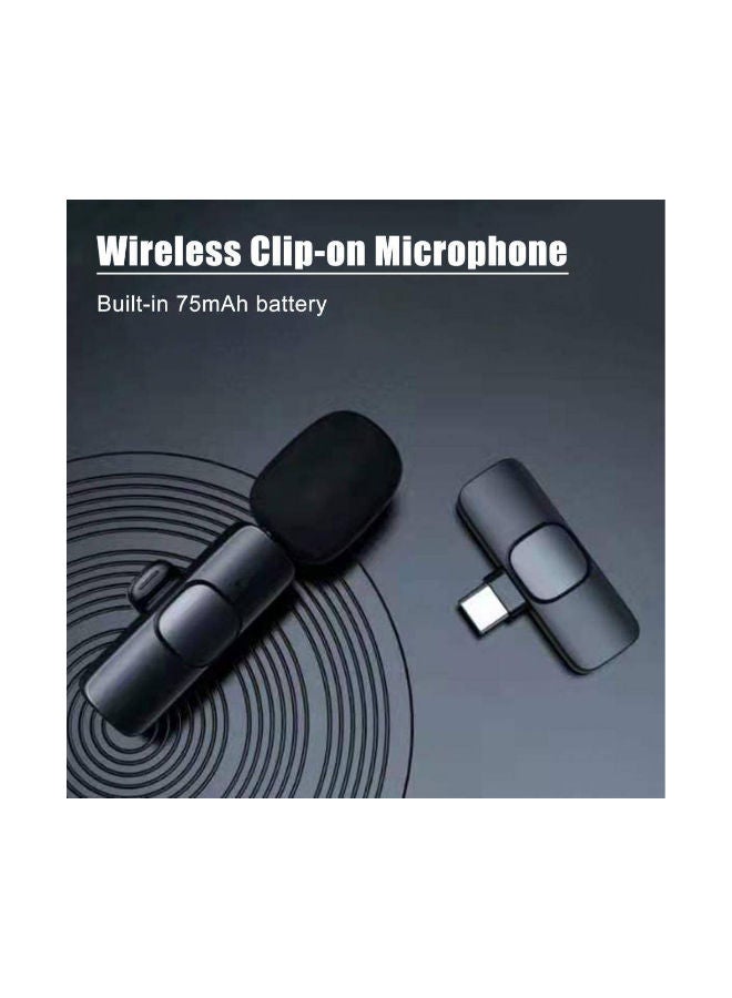 SHOPI K8 Wireless Collar Clip Microphone For iPhone/iPad & Type C Mobile Phones Supported Lapel Lavalier Mic - Image 4