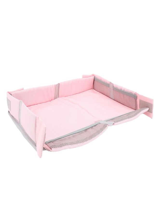 Garosa Travel Tray Cover, Foldable Airplane Table Organizer, 15.35 x 10.63 inches, Pink - Image 5