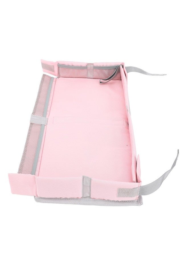Garosa Travel Tray Cover, Foldable Airplane Table Organizer, 15.35 x 10.63 inches, Pink - Image 1