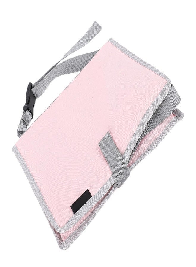 Garosa Travel Tray Cover, Foldable Airplane Table Organizer, 15.35 x 10.63 inches, Pink - Image 4