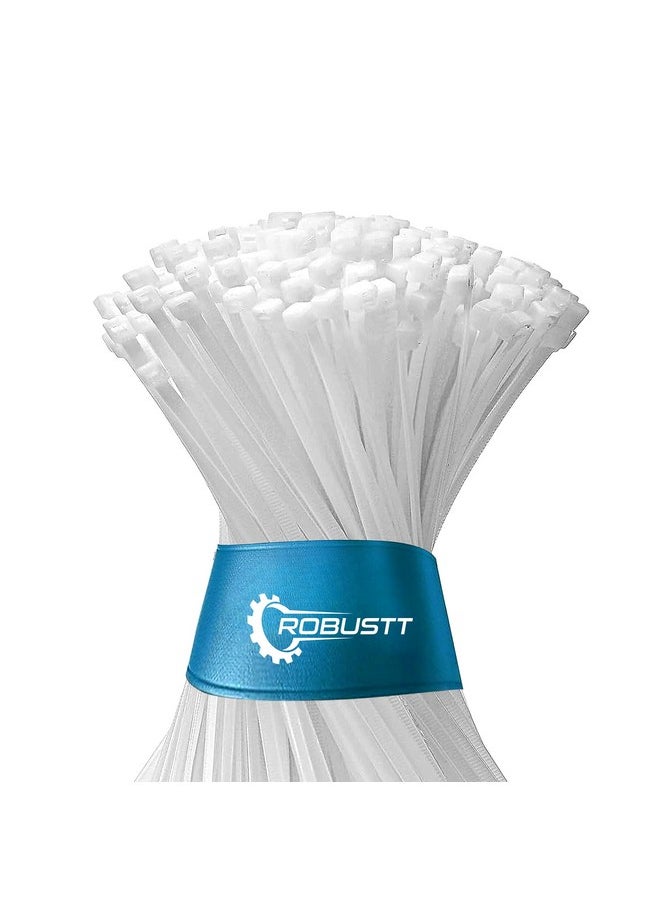 Robustt Self Locking Cable Ties | 100 X 2.5 mm | 100 Pieces, White | Heat Resistant Cable Zip Ties | Self-Locking Cable Organizer | Anti - Slip Wire Organizer | For Indoor & Outdoor Use - pzsku/Z522CF185F0646E71B1C8Z/45/_/1740118626/fc970ed2-8743-4f16-bc22-291c4b0f2ac3