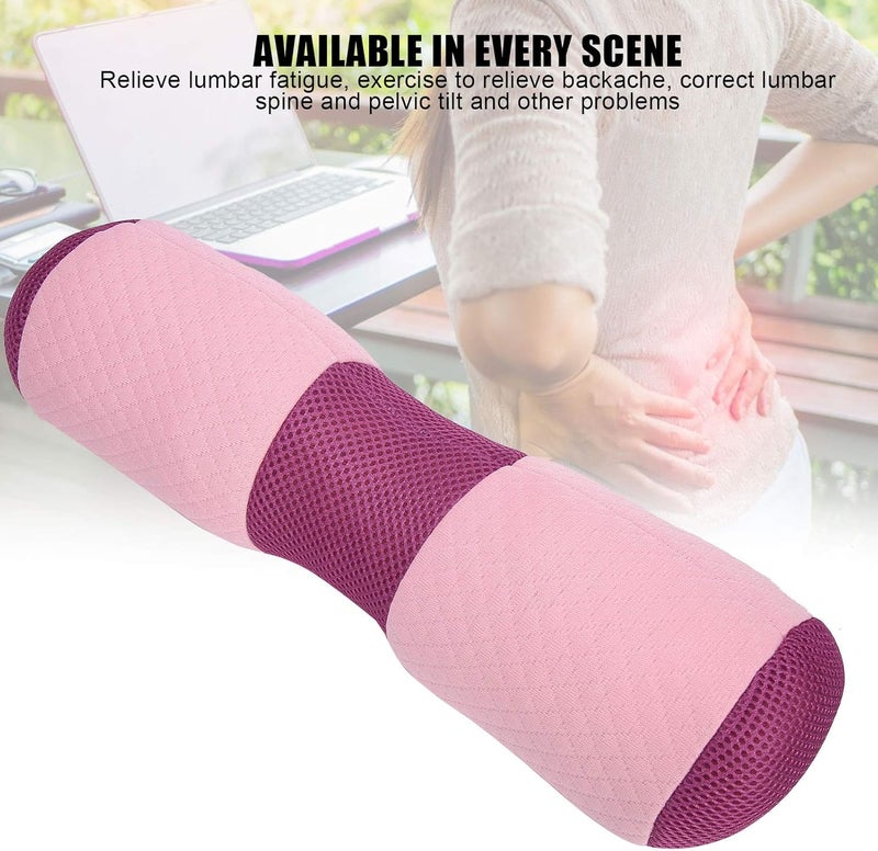 klarako Yoga Bolster, Yoga Waist Pillow Lumbar Vertebra Pelvis Correction Bolster Cushion Memory Foam Block, Sturdy Yoga Cushion, Correct Lumbar Pelvic Til - Image 3