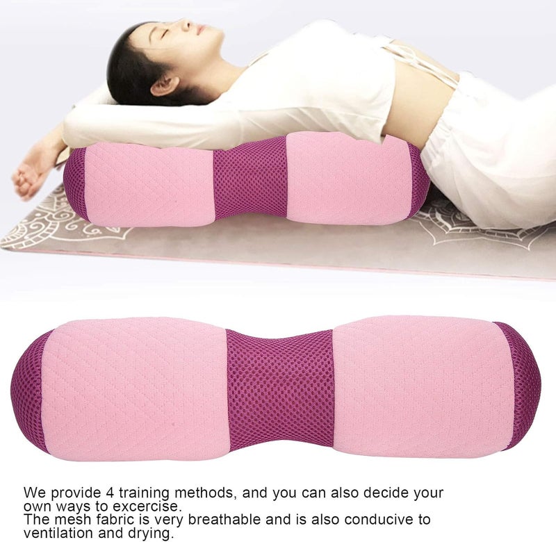 klarako Yoga Bolster, Yoga Waist Pillow Lumbar Vertebra Pelvis Correction Bolster Cushion Memory Foam Block, Sturdy Yoga Cushion, Correct Lumbar Pelvic Til - Image 2