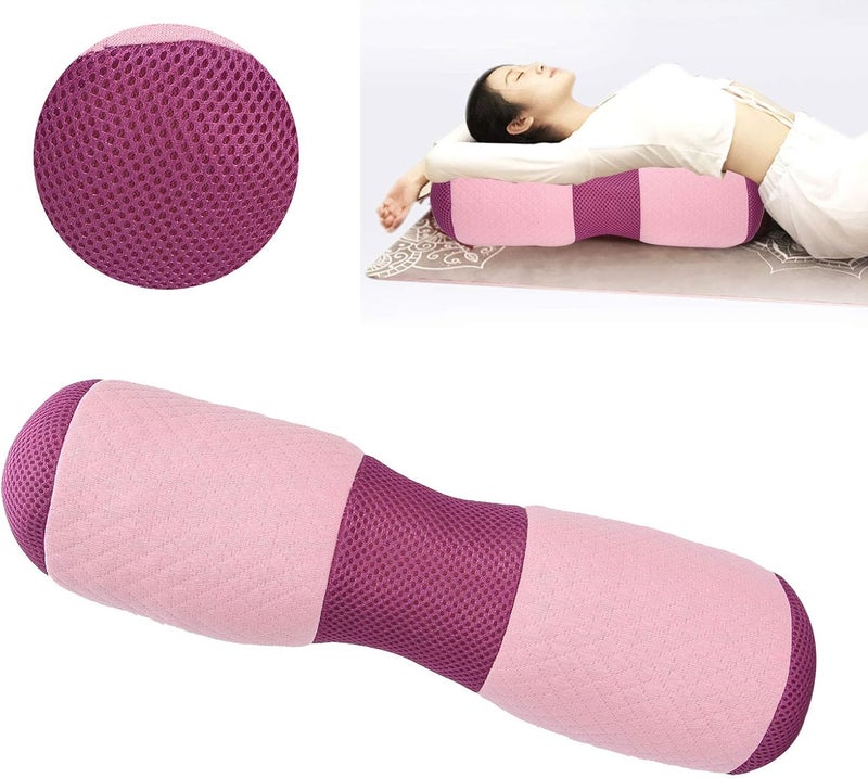 klarako Yoga Bolster, Yoga Waist Pillow Lumbar Vertebra Pelvis Correction Bolster Cushion Memory Foam Block, Sturdy Yoga Cushion, Correct Lumbar Pelvic Til - Image 5