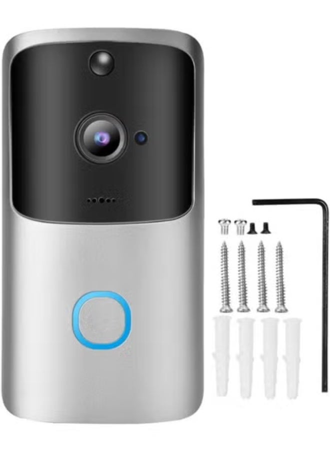 جرس باب ذكي لاسلكي – كاميرا 720P مع اتصال واي فاي وتحكم عن بُعد لتعزيز أمان المنزل - Image 2