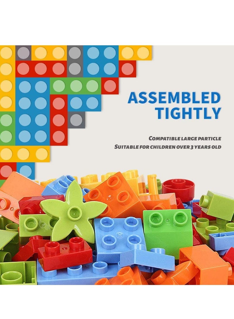 Multi Activity Table Set, Large Building Block - Table Compatible Bricks Toy, Foldable Activity Desk, Play Board and Toy Storage  - Image 5
