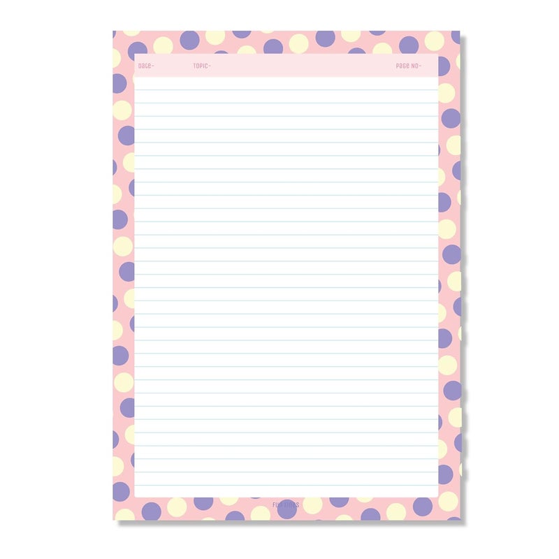 Fun Lines Premium A4 Project Papers I One Side Ruled I For Projects, Assignments,Holiday homework,Notes- Pack of 80 (Pack A) - Image 3