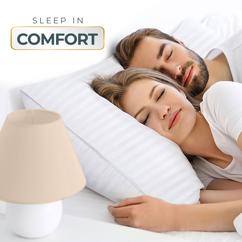 Utopia Bedding Bed Pillows for Sleeping Queen Size, 1000 Grams Filled Hotel Quality Cooling Pillows for Side, Back or Stomach Sleepers (White, Set of 2) - Image 5