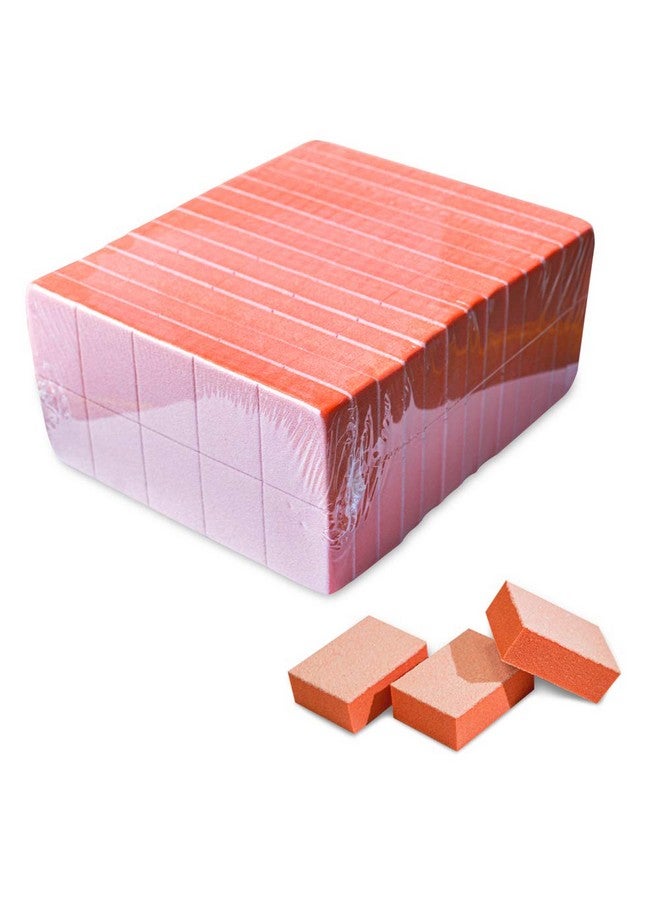Karlash Nail Mini Orange Buffer Block File 80/100 Grit 2 Sided (130 Count) - Image 1