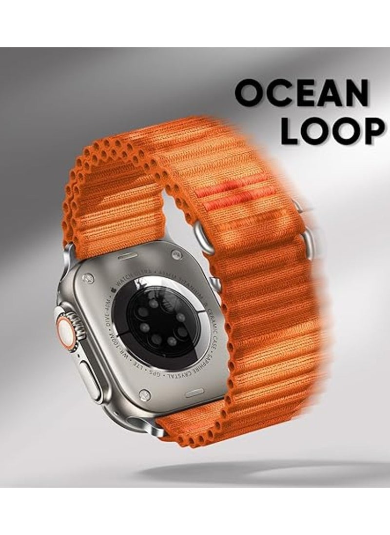 TEMPO Durable Sport Band Compatible with Apple Watch Ultra 2/1 Ultra 49mm 46mm 45mm 44mm 42mm for Men Women, Stretchy Nylon Loop Adjustable Strap with S-Hook for iWatch Series 10 9 8 7 6 5 4 3 2 1 SE  - Image 5
