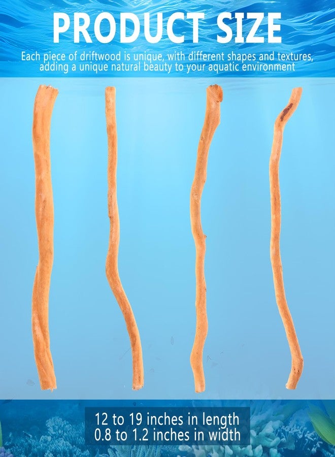 Wopgrty 250g Natural Driftwood for Aquarium, Mix Natural Wood Roots, Wood Long Driftwood, Applies to Reptile Branches Terrarium, Driftwood for Aquarium Decor - Image 2