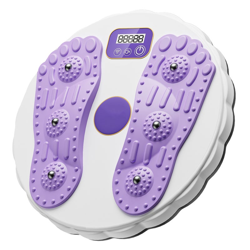 Factory Direct Supply Waist Twisting Disc Fitness Intelligent Counting Waist Twisting Machine Massage Exercise Waist Beauty Machine Fat Removal Body Shaping Twisting Fun(English smart-purple twist waist plate) - Image 5