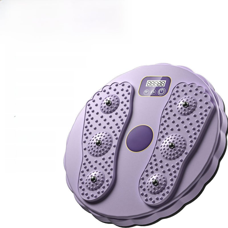Factory Direct Supply Waist Twisting Disc Fitness Intelligent Counting Waist Twisting Machine Massage Exercise Waist Beauty Machine Fat Removal Body Shaping Twisting Fun(English smart-purple twist waist plate) - Image 1
