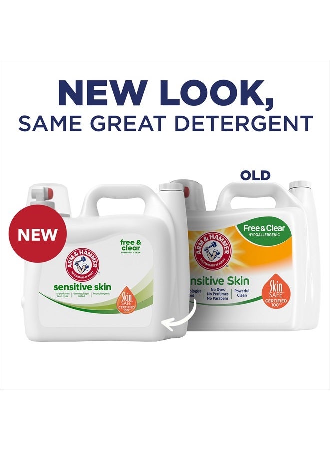Arm & Hammer Sensitive Skin Free & Clear, 140 Loads Liquid Laundry Detergent, 140 Fl oz - Image 2