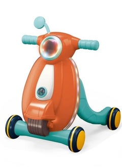 MUMS PLANET A modern and advanced educational walker for children from Mums Planet - a push-operated baby walker with an attractive light, music and a ball with a safe rubber part, a toy walker for young children  - Image 1