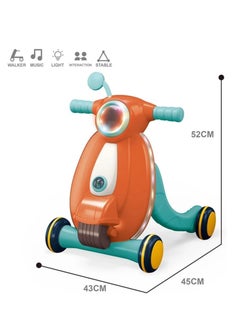 MUMS PLANET A modern and advanced educational walker for children from Mums Planet - a push-operated baby walker with an attractive light, music and a ball with a safe rubber part, a toy walker for young children  - Image 2