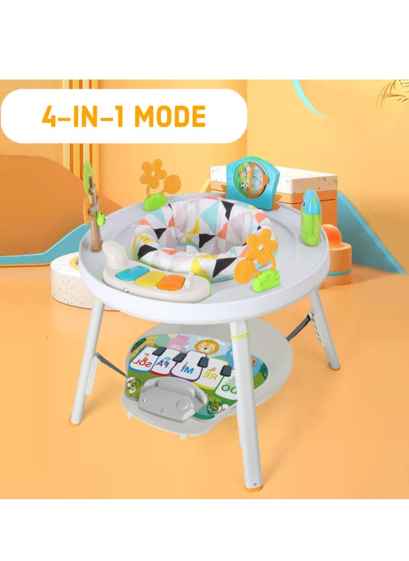 4-IN-1 Activity Jumper/ Feeding Chair/ Drawing Table/ Playing Station w/ Musical Mat, Detachable Toys & Musical Piano- White - pzsku/Z522D6D664FD6BBDEF541Z/45/_/1723200400/1af3c811-492c-4445-87c6-ddb90df96539