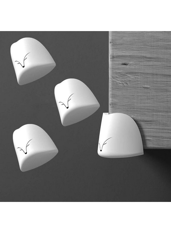 P-Plus International Corner Protector For Baby Furniture Corner Guard & Edge Safety Bumpers Baby Proof Bumper & Cushion To Cover Sharp Furniture & Table Edges(White Pack Of 4) - Image 1