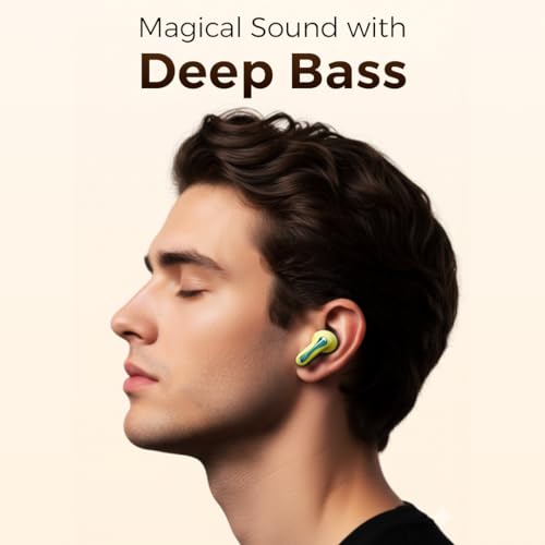 Leaf Buds X101 True Wireless in Ear Earbuds AI Sound App, 40H Playtime, Quad Mic with ENC, Fast Charging(10Min=200Min), 13mm Driver, IPX4, 1 Year Warranty, Bluetooth V5.4 TWS (Spring) - Image 3