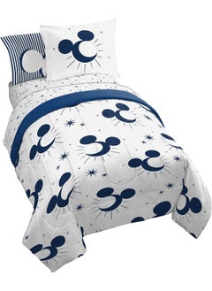 Jay Franco Jay Franco Disney Mickey Mouse Twin Comforter Set - 5 Piece Bedding Includes Sheet Set & Pillow Covers - Super Soft Cozy Celestial Bedding  - Image 1