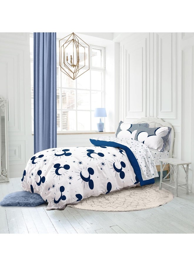Jay Franco - Jay Franco Disney Mickey Mouse Twin Comforter Set - 5 Piece Bedding Includes Sheet Set & Pillow Covers - Super Soft Cozy Celestial Bedding - Image 1