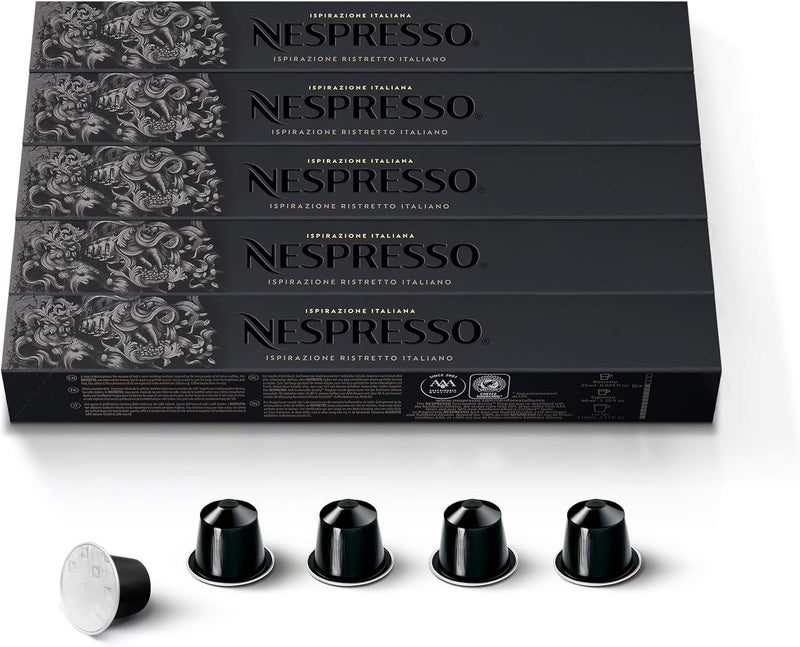 Nespresso Ristretto Coffee Capsules - Pack of 50 for OriginalLine Machines - Image 1