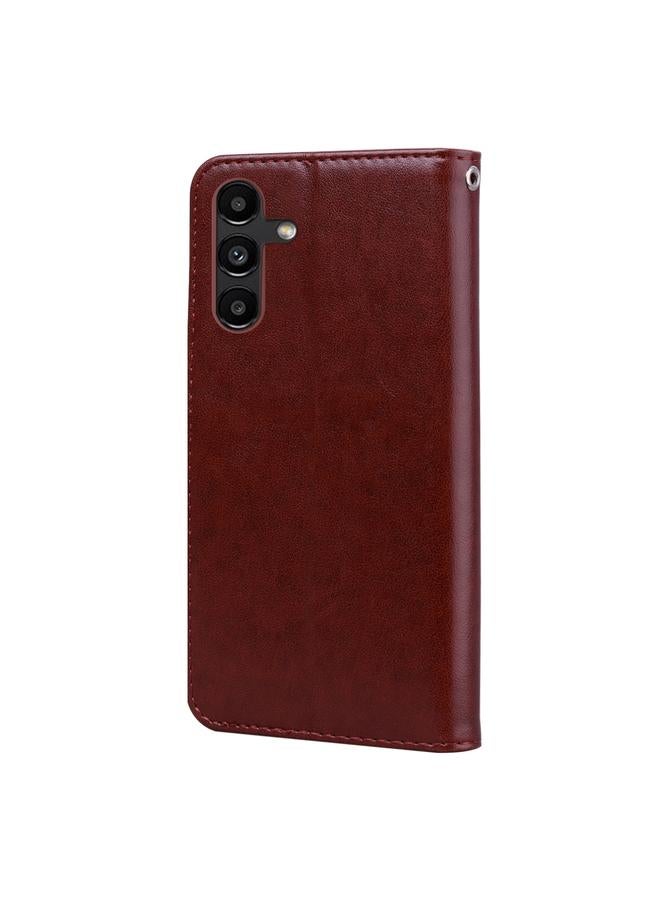 اس-توب جراب لهاتف Samsung Galaxy A34 من الجلد الصناعي المنقوش باللون الوردي - Image 4