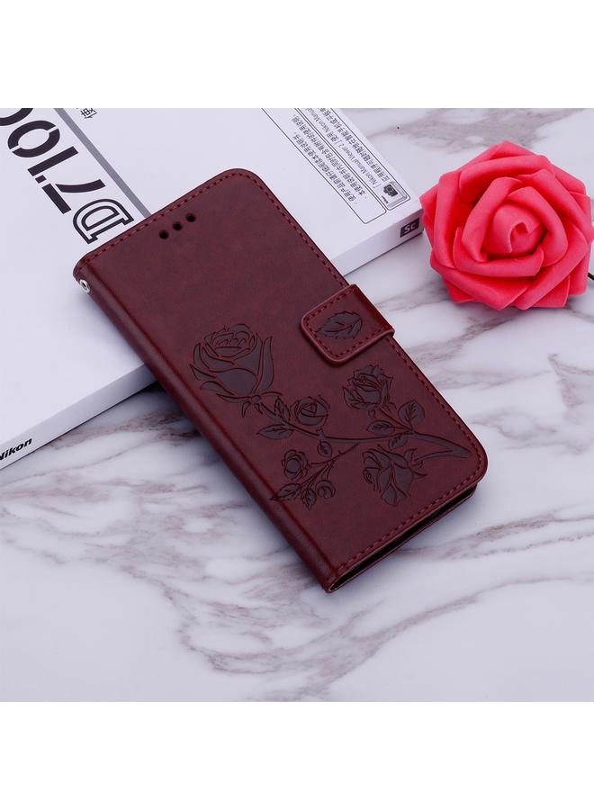 اس-توب جراب لهاتف Samsung Galaxy A34 من الجلد الصناعي المنقوش باللون الوردي - Image 2