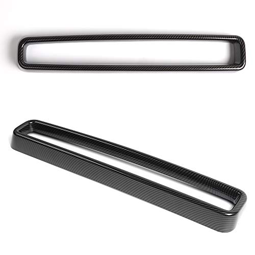 JeCar مجموعة تغطية شبكة جي كار من ABS ملحقات خارجية متوافقة مع دودج تشالنجر 2015-2023، نسيج ألياف الكربون - Image 3