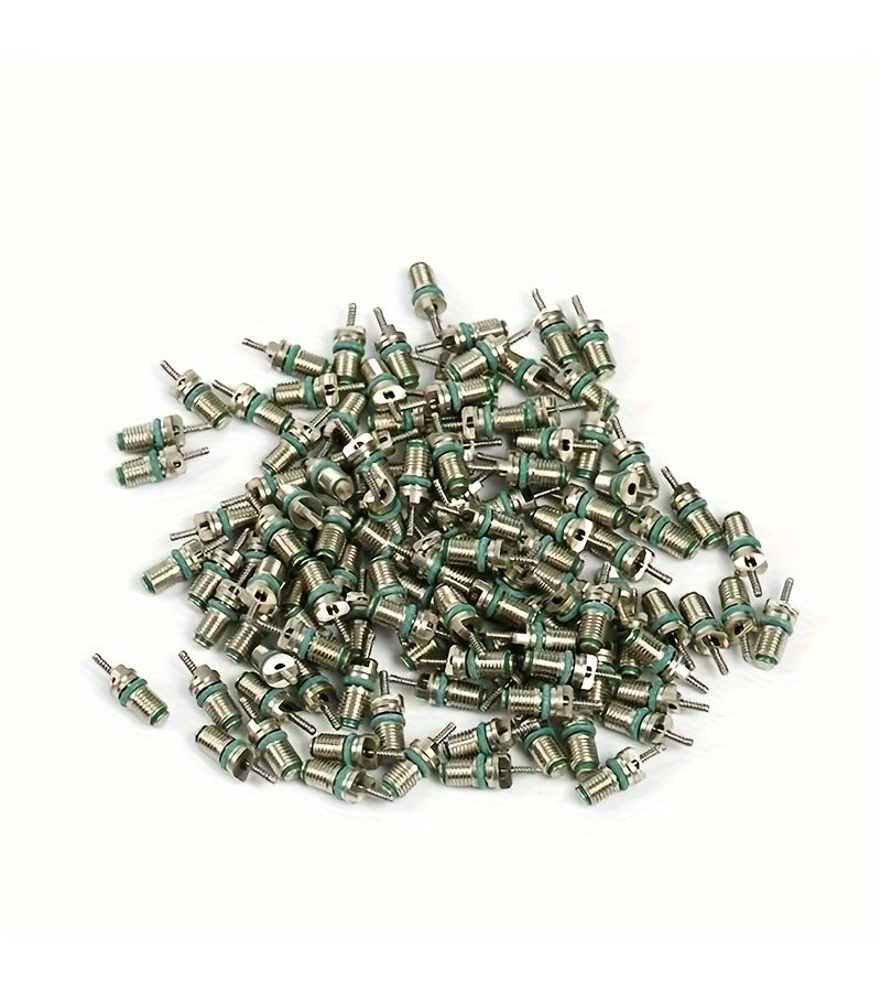 10pcs Green R134A AC Valve Core Automotive Air Conditioning Accessories - Image 3