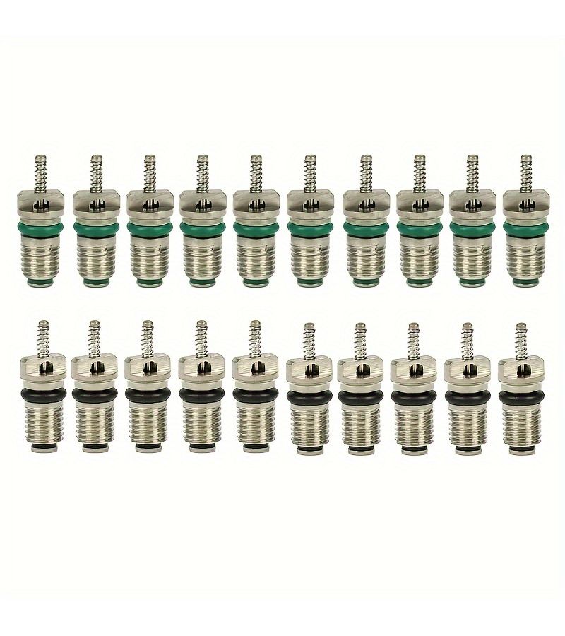 10pcs Green R134A AC Valve Core Automotive Air Conditioning Accessories - Image 2