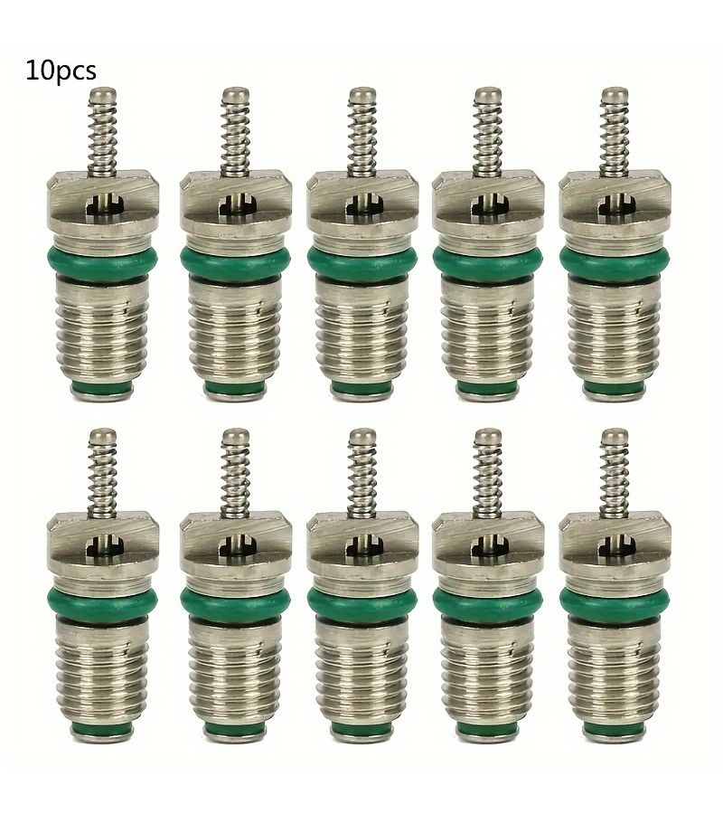 10pcs Green R134A AC Valve Core Automotive Air Conditioning Accessories - Image 5