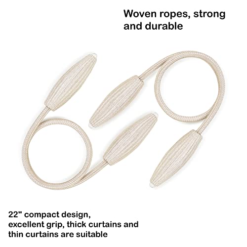 MALOINTEX 2 Pc DIY Twist Curtain tieback Clips Creative Decorative Window Drape Flexible Tie Backs European Style Random Modelling Curtain Holders Drapery Holdback for Home & Office - Beige Champagne - Image 5