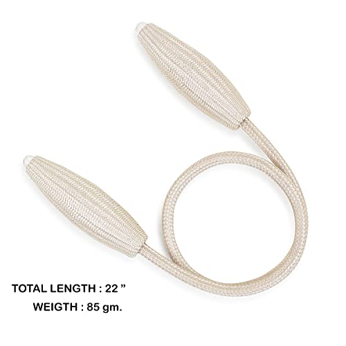 MALOINTEX 2 Pc DIY Twist Curtain tieback Clips Creative Decorative Window Drape Flexible Tie Backs European Style Random Modelling Curtain Holders Drapery Holdback for Home & Office - Beige Champagne - Image 4
