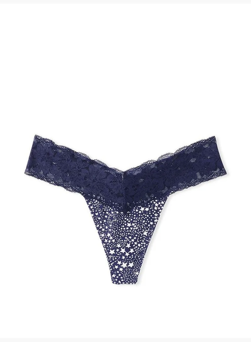Victoria's Secret Everyday Lace Trim Thong Panty