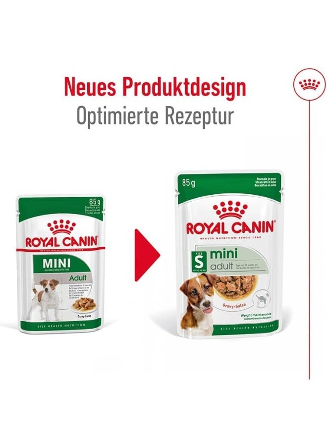 ROYAL CANIN Roya canin Mini Adult Wet Pouches Dog Food - 12X85G  - Image 2