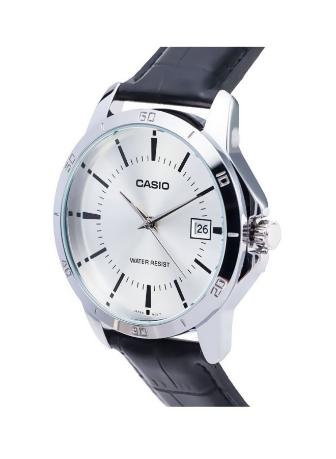CASIO Men Water Resistant Analog Watch MTP-V004L-7AUDF - 42 mm - Black - Image 3