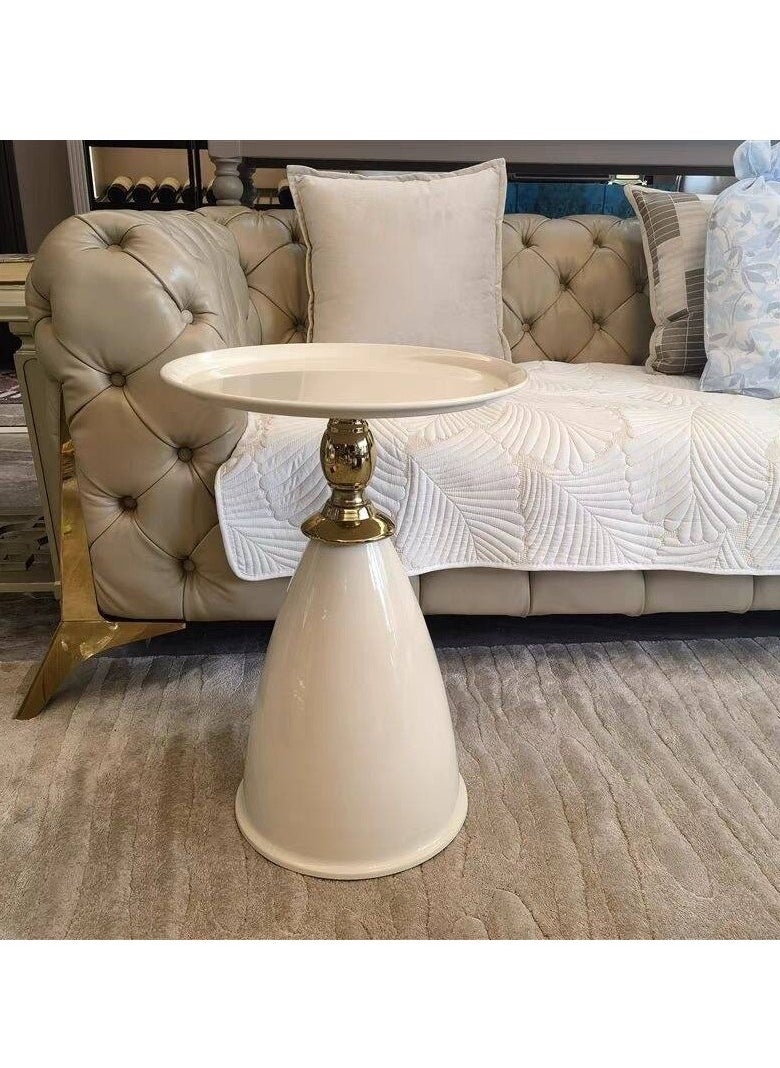 Living Room, Household Small Coffee Table, Modern And Simple Corner Table, Iron Art Bedside Table, Balcony Small Round Table