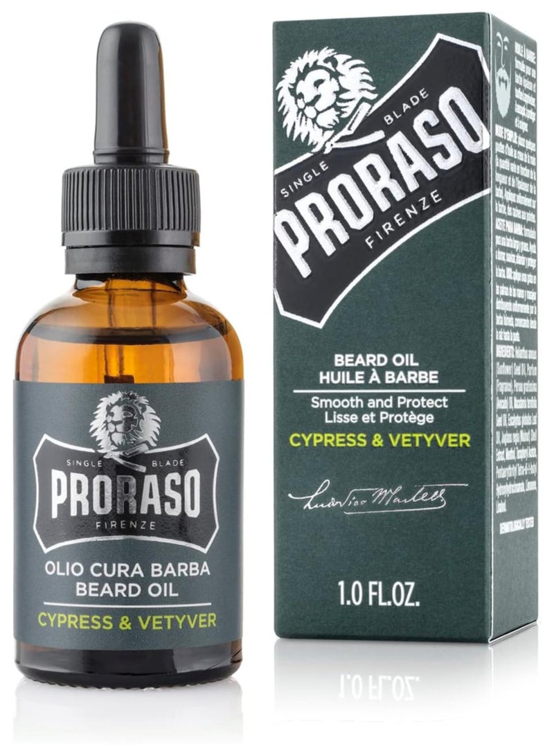 بروراسو زيت اللحية برائحة السرو ونجيل الهند 30 مل - Image 1